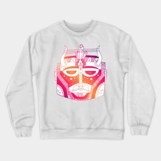 Sunset Sky African Mask No 8 Crewneck Sweatshirt